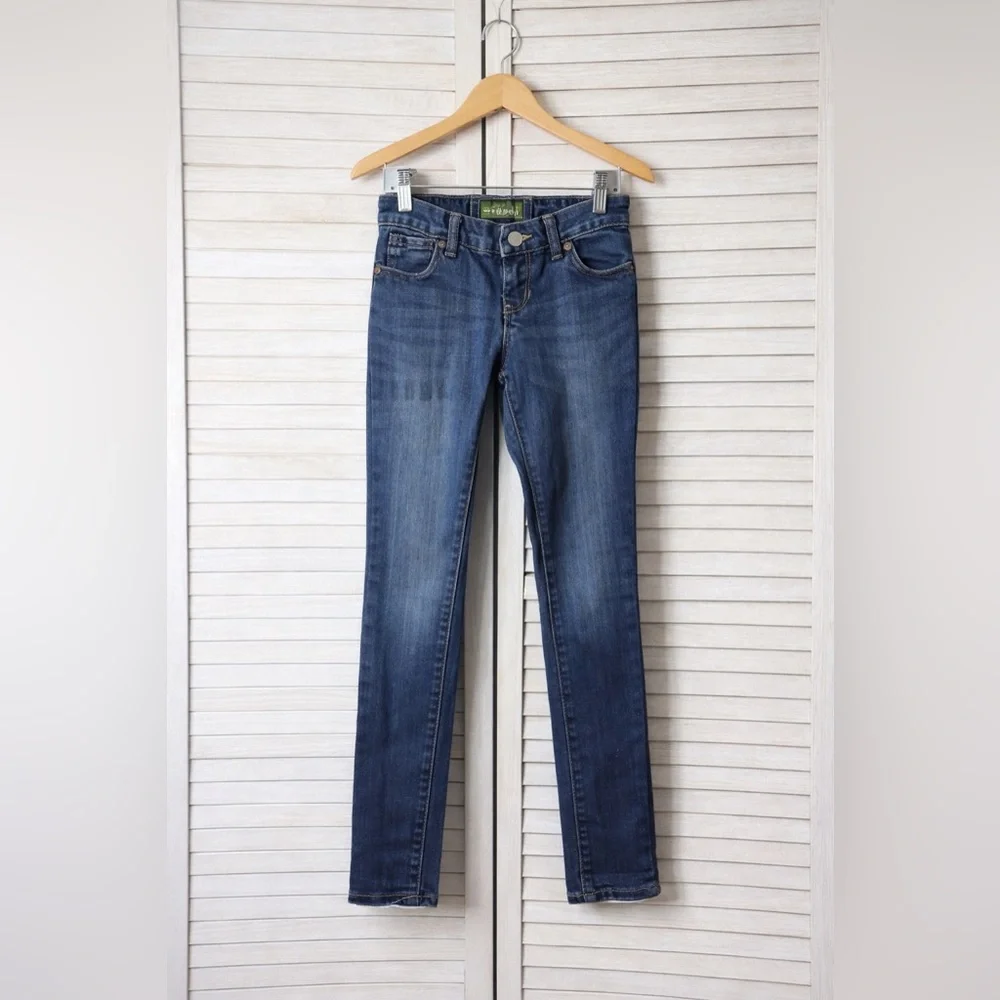 Old Navy Girls Super Skinny Jeans Size 7 Medium Wash Stretch Denim Classic